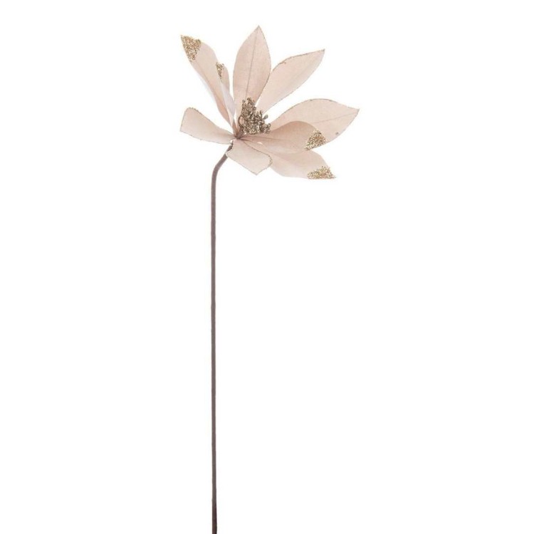Κλαδί λουλούδι πολυεστερικό με στρασάκια 50cm