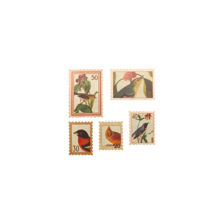 Αυτοκόλλητα γραμματόσημα με πουλιά