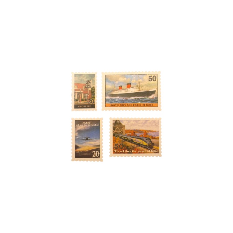 Αυτοκόλλητα γραμματόσημα με ταξίδια