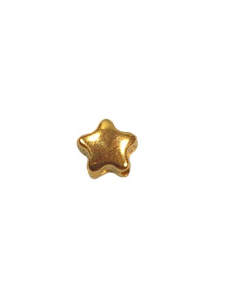 Αστέρι στρογγυλεμένο περαστό μεταλλικό χρυσό