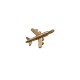 Αεροπλάνο χρυσό μεταλλικό