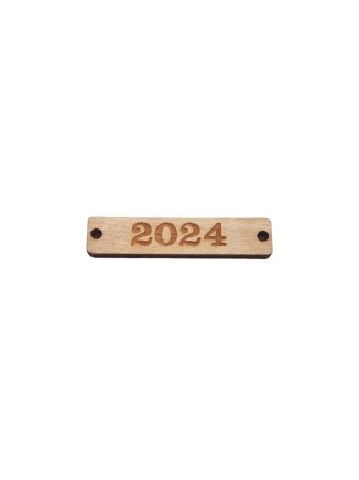 Ξύλινη ταμπέλα "2024" 4cm