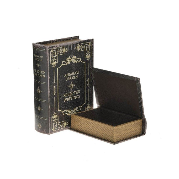 Κουτί βιβλίο "Abraham Lincoln" με δερματίνη