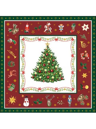 Χαρτοπετσέτα με σχέδιο χριστουγεννιάτικο δέντρο 33x33cm