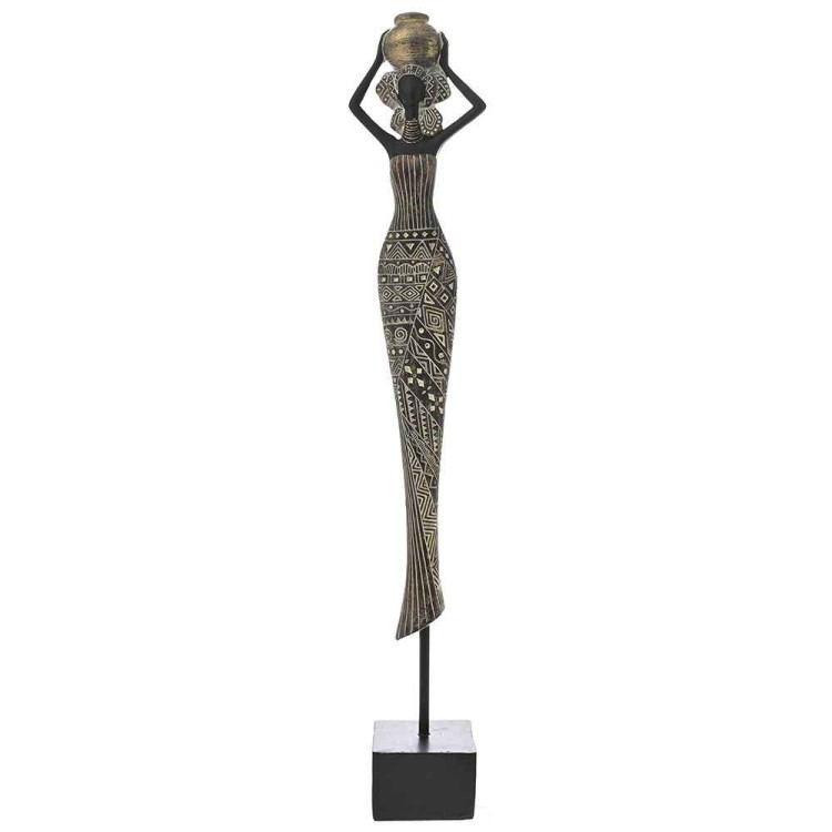 Φιγούρα Αφρικάνας Γυναίκας πολυρεζίν 45cm