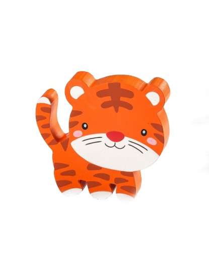 Τίγρης από ξύλο πορτοκαλί