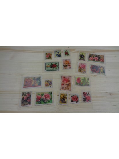Αυτοκόλλητα γραμματόσημα λουλούδια