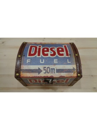 Κουτί ξύλινο μπαούλο diesel