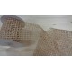 Κορδέλα natural mesh με σύρμα 10cm/μέτρο