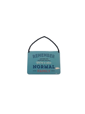 Ταμπέλα κρεμαστή μεταλλική"Remember as far as anyone.."
