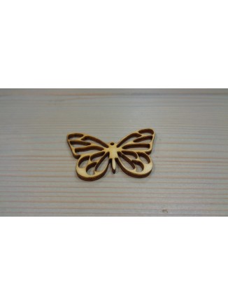 Πεταλούδα ξύλινη καφέ κρεμαστή