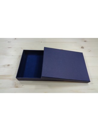 Κουτί χάρτινο μπλε 17x13x2.5cm