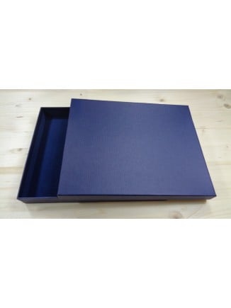 Κουτί χάρτινο μπλε 26cm x21cm x 5cm