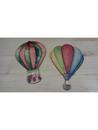 Αερόστατο ξύλινο με χρώματα