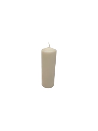 Κερί κολώνα γκρι 5x14cm