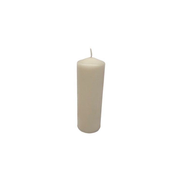 Κερί κολώνα γκρι 5x14cm