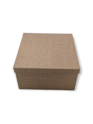 Κουτί χάρτινο τετράγωνο σχέδιο λινάτσα