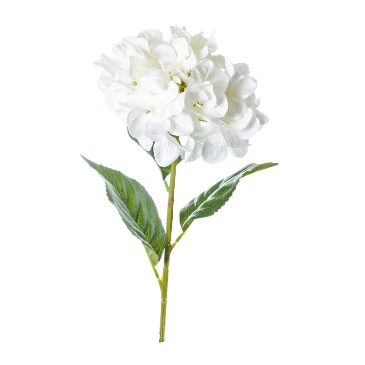 Ορτανσία υφασμάτινη λευκή 85cm