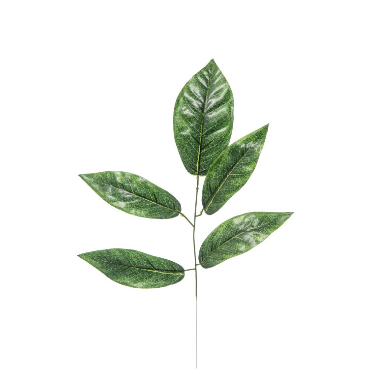 Κλαδί με φύλλα πράσινα υφασμάτινα 58cm