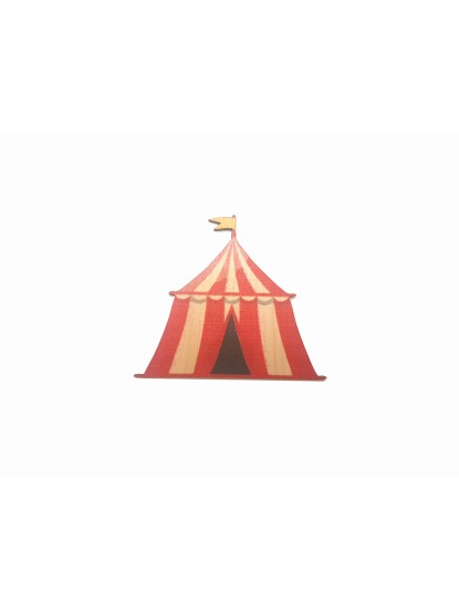 Ξύλινο μαγνητάκι σκηνή τσίρκου