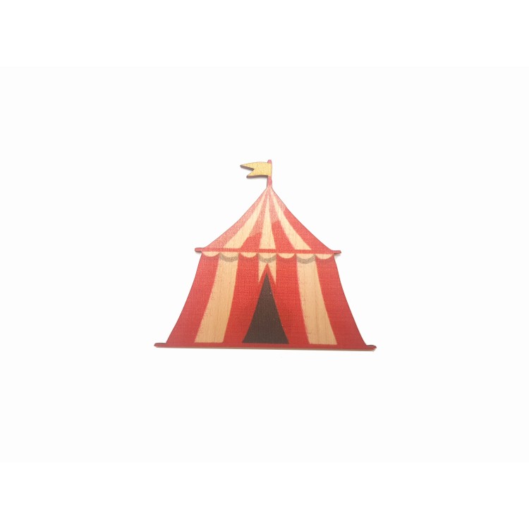 Ξύλινο μαγνητάκι σκηνή τσίρκου