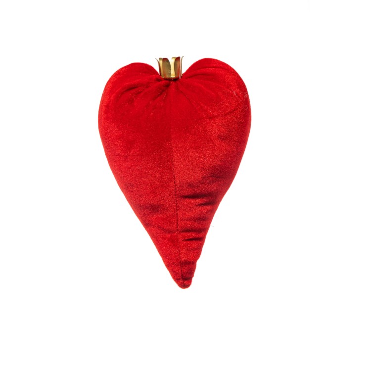 Καρδιά βελούδινη κρεμαστή 15cm