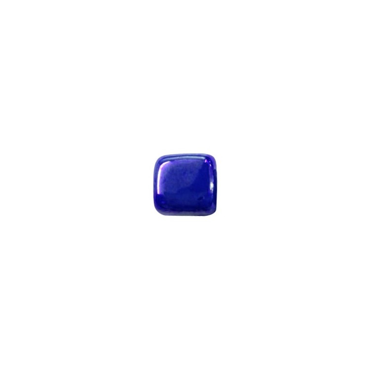 Χάντρα κεραμική τετράγωνη μπλε ρουά