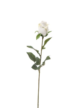 Τεχνητό φυτό τριαντάφυλλο λευκό 64cm