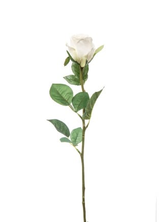 Τριαντάφυλλο υφασμάτινο λευκό 60cm