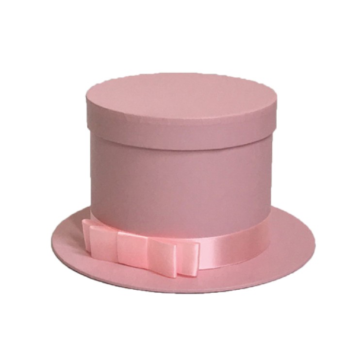 Κουτί χάρτινο καπέλο ροζ