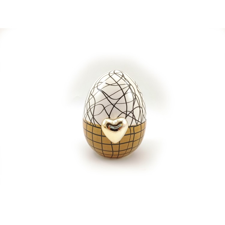 Πασχαλινό αυγό κεραμικό με σχέδια μικρό