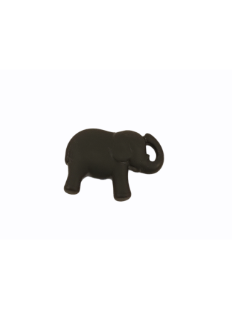 Ελεφαντάκι περαστό συνθετικό μαύρο