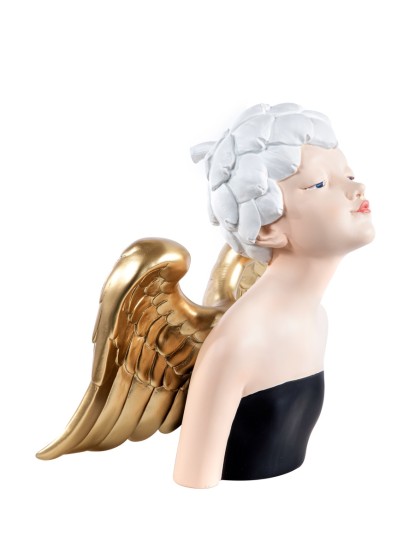 Άγγελος πολυρεζίν χρυσά φτερά 28cm