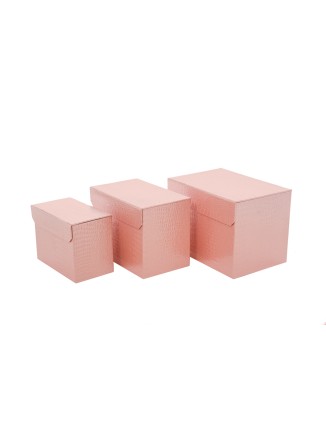 Κουτί χάρτινο ροζ με μαγνητικό κούμπωμα
