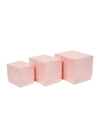 Κουτί χάρτινο ροζ glitter