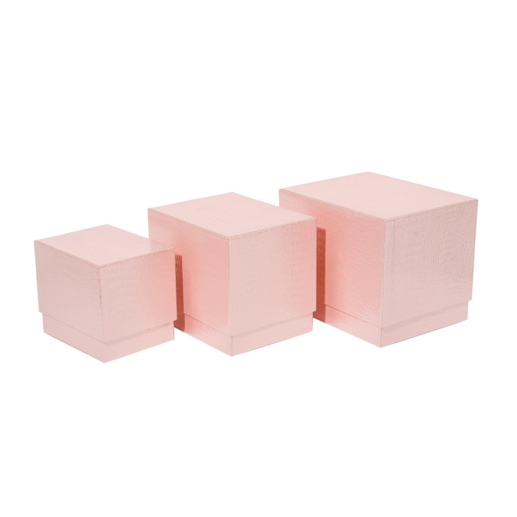 Κουτί χάρτινο ροζ glitter