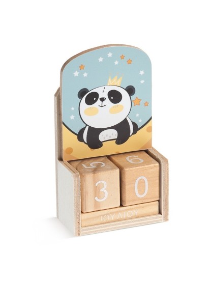 Ξύλινο ημερολόγιο Panda