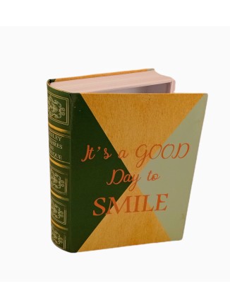 Κουτί βιβλίο χάρτινο "It's a good day to smile"