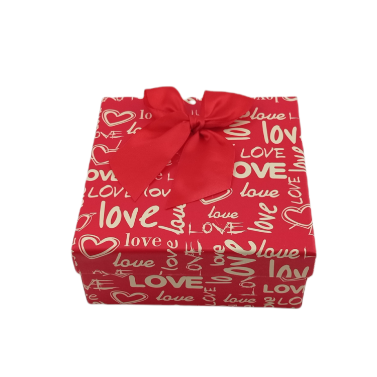 Κουτί χάρτινο τετράγωνο "Love"