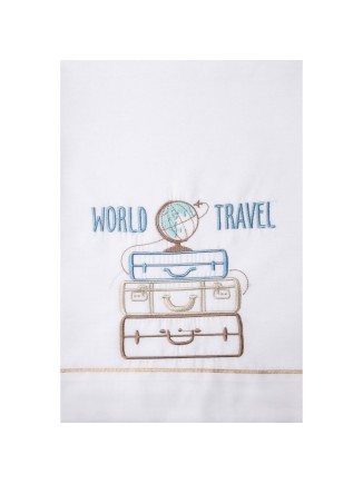 Λαδόπανο με βαλίτσες"World travel"