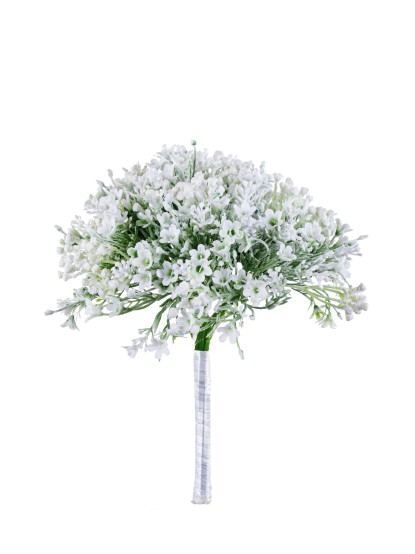 Ανθοδέσμη συνθετικά λουλουδάκια λευκά 30cm