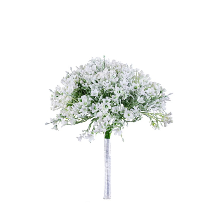 Ανθοδέσμη συνθετικά λουλουδάκια λευκά 30cm