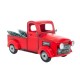 Χριστουγεννιάτικο μεταλλικό φορτηγό κόκκινο 45,5x18,5x21cm