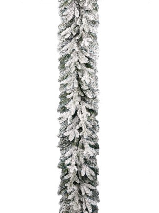 Χριστουγεννιάτικη γιρλάντα χιονισμένη colorado-πευκοβελόνα 180cm 144tips