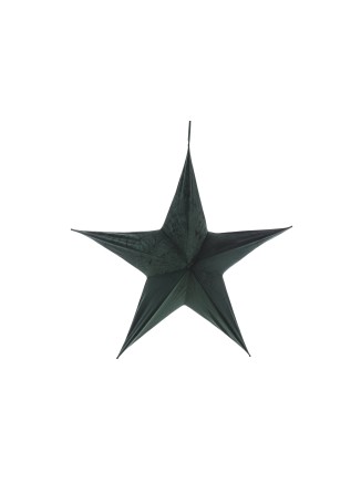 Αστέρι ανοιγόμενο βελούδινο κυπαρισσί 80cm