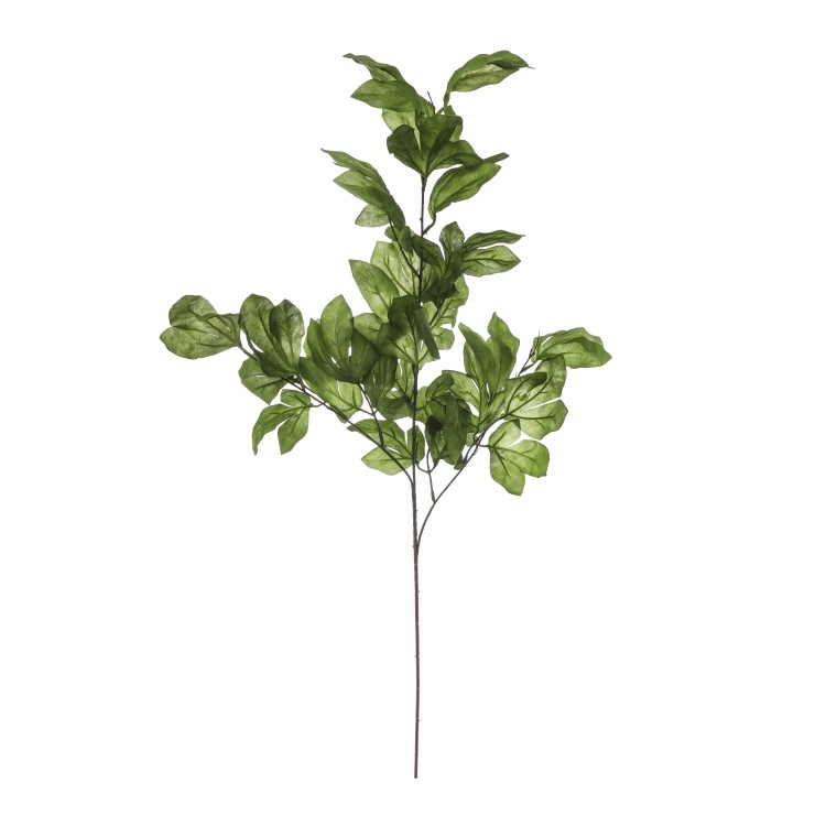 Κλαδί με υφασμάτινα φύλλα πράσινα 95cm