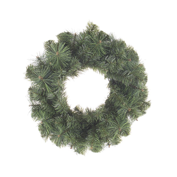 Χριστουγεννιάτικο στεφάνι πράσινο με πευκοβελόνα 40cm