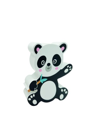 Μπομπονιέρα βάπτισης ξύλινο διακοσμητικό panda