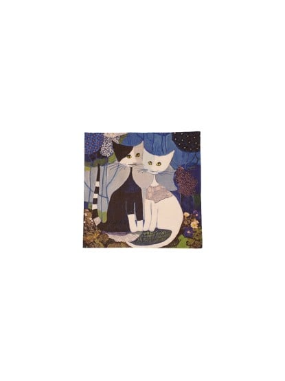 Χαρτοπετσέτα γάτες ζευγάρι 33 x 33cm