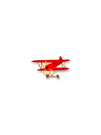Ξύλινο μοτίφ αεροπλανάκι vintage 7,5cm